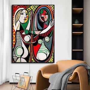 Pablo Picasso Girl Before a Mirror Masterpiece Canvas Wall Art