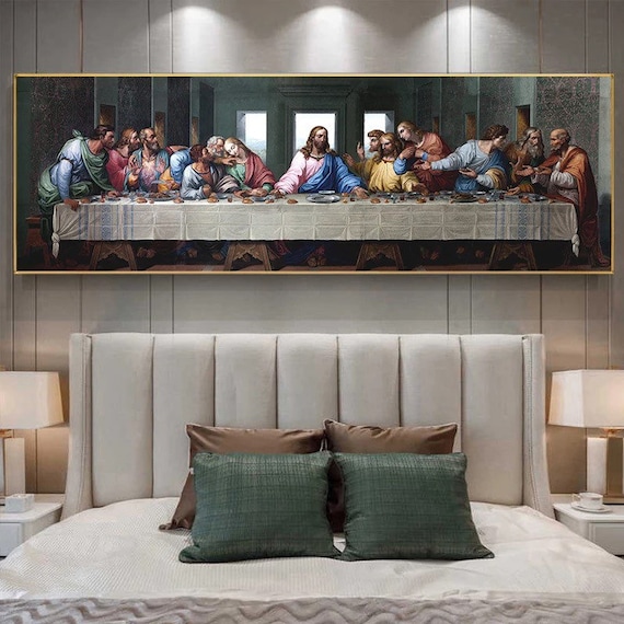 Famous Art Last Supper By Leonardo Da Vinci Canvas Paintings on The Wall Posters and Prints Pictures for Living Room Decor