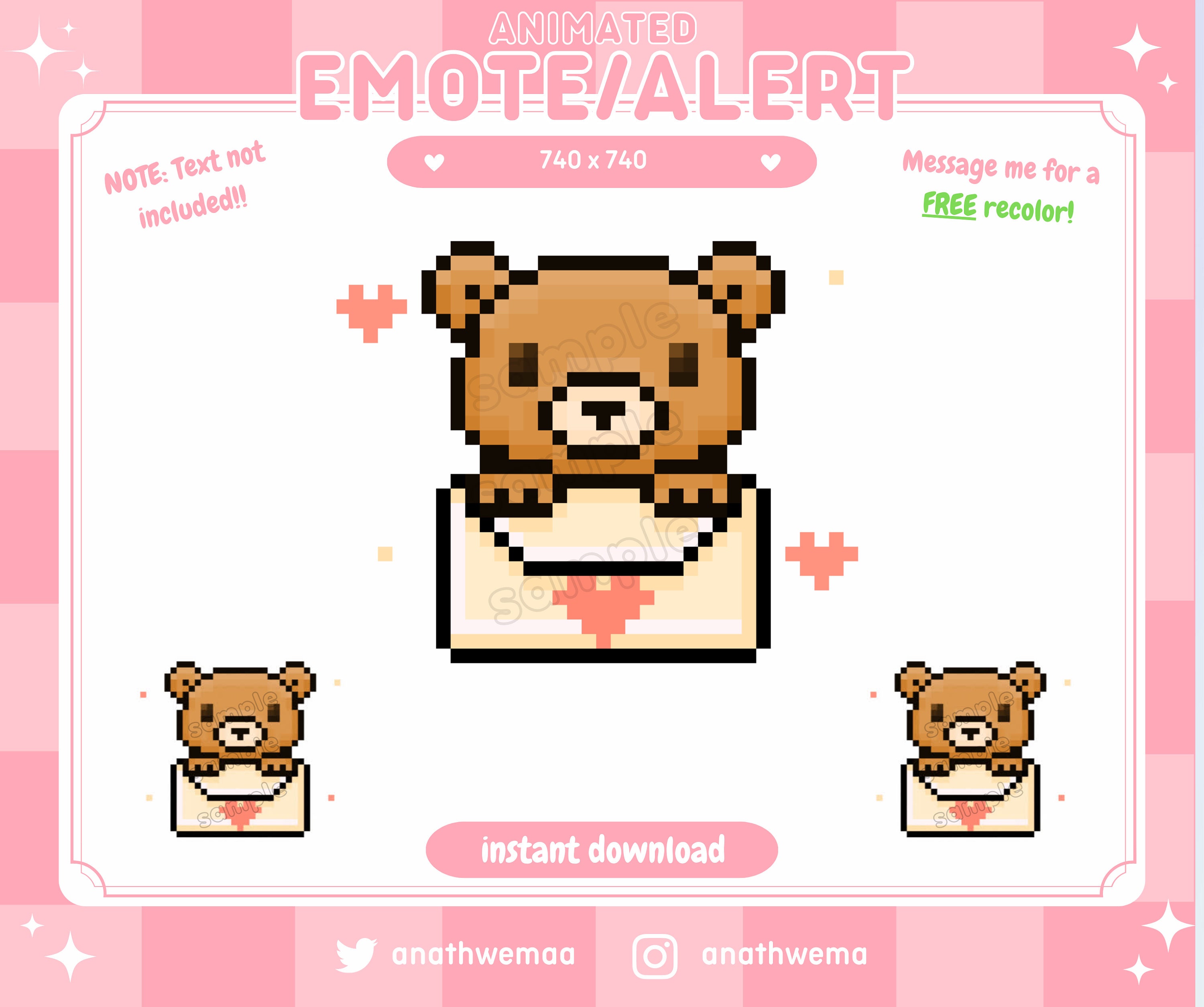 Pixel art illustration teddy bear. Pixelated teddy bear. cute