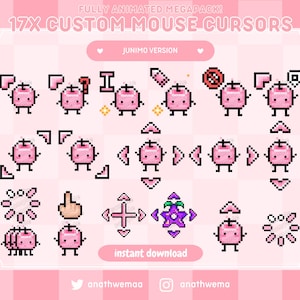 17x Stardew Valley Cursors | WINDOWS ONLY | Animated Custom Junimo Mouse Cursors | Pixel 8 Bit Kawaii Mouse pointers | Cute PC cursors