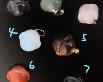 little crystal bells/ Crystal Necklace/ Natural Crystal /