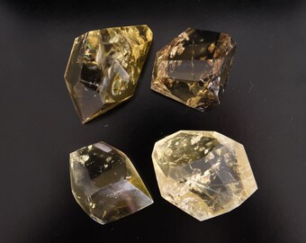 Natural Rough Gemmy Crystals/ Yellow Raw Crystal