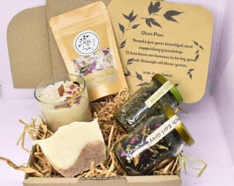 Tea Lover Self-Care Gift Box/ Hand-Made Gift Set box/ Birthday Gift - Present