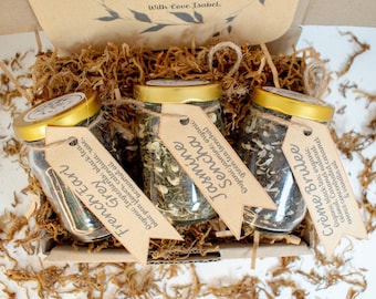 Tea Gift Box / Loose Tea Box-Mix / Acre Tea selection Box/ 140g of loose Tea