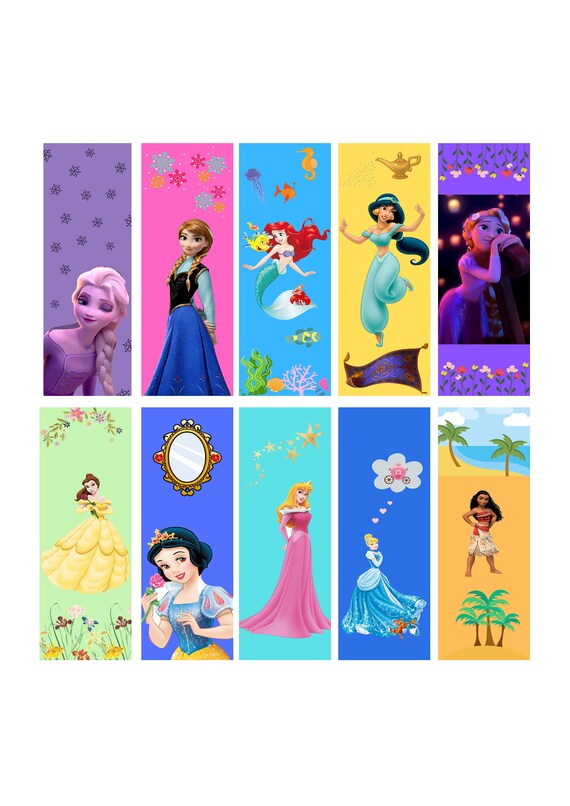 Princess Bookmarks for Kids - Etsy
