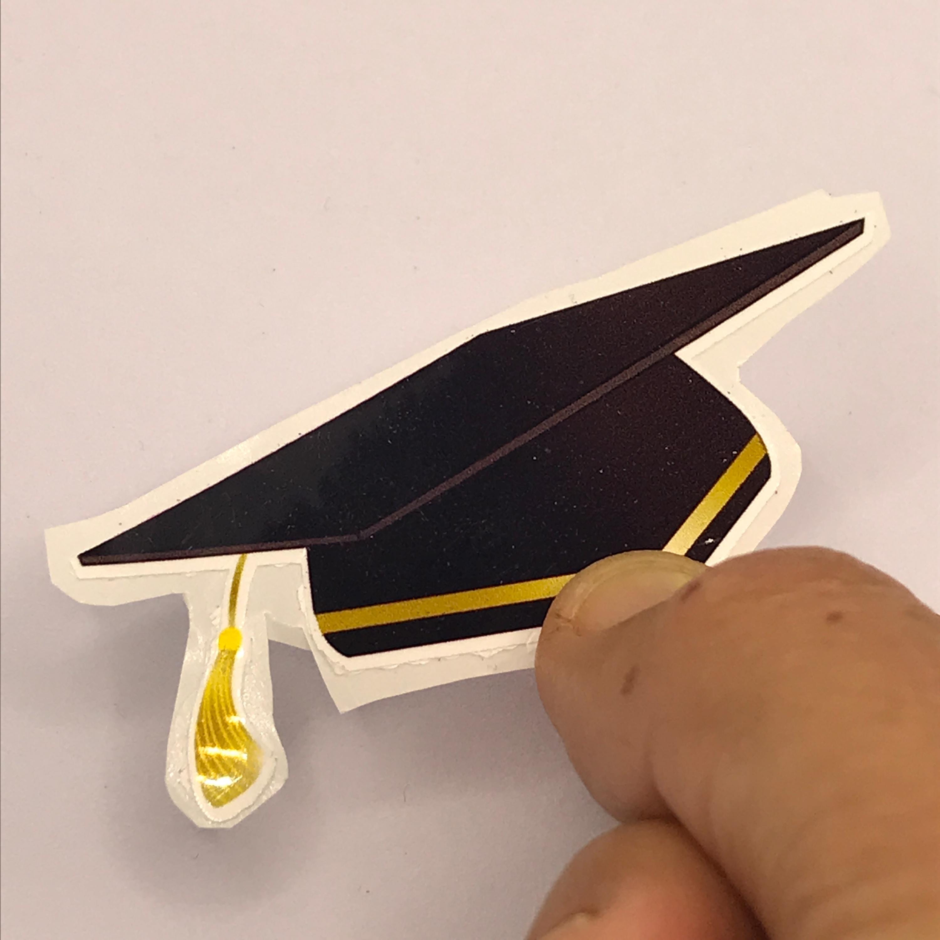 Graduation Cap Sticker, Graduate Decal for Laptop, Phone, Wall or ...