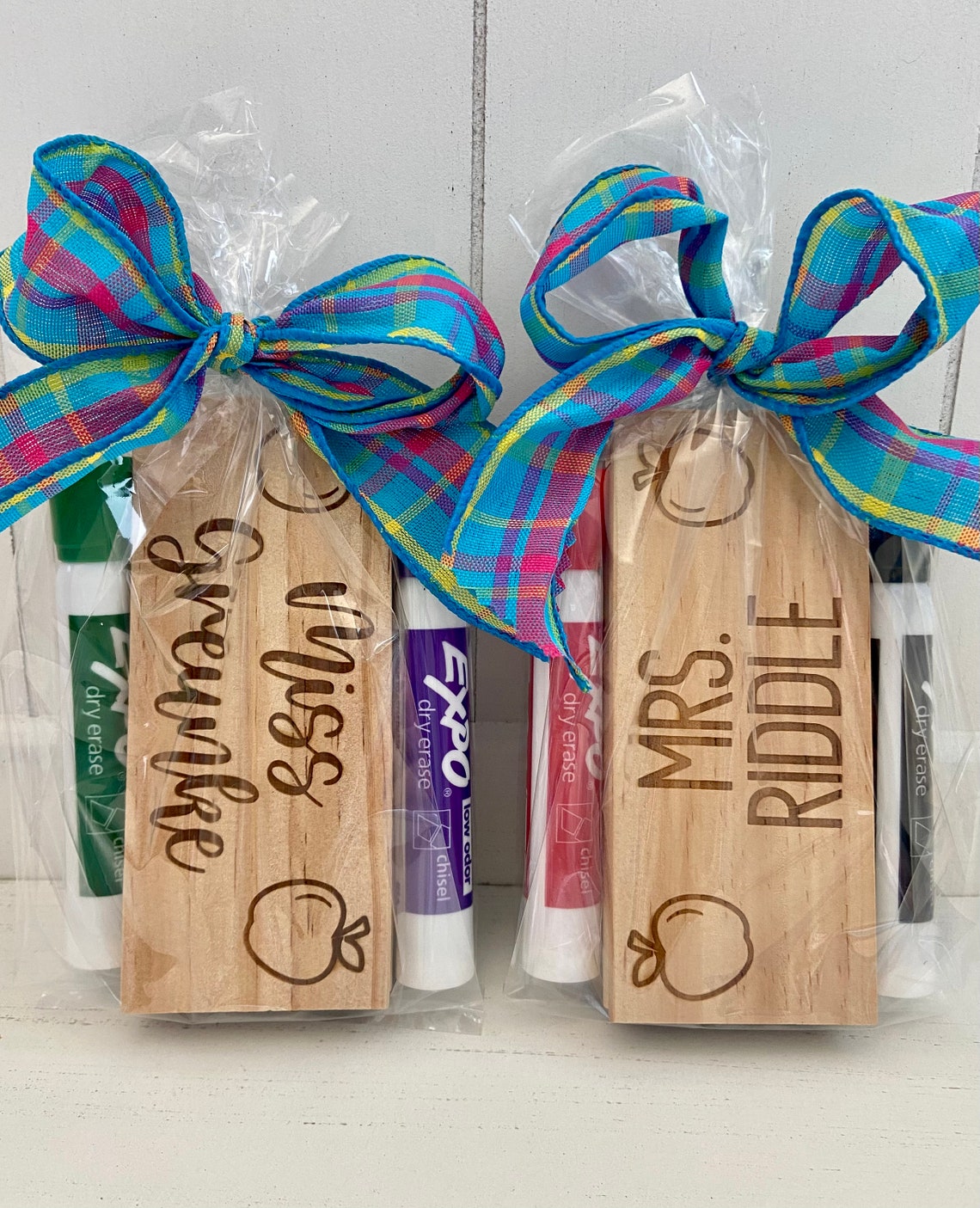 Personalized whiteboard eraser chalkboard eraser with expo marker teacher gift end of school gift school gift image 1