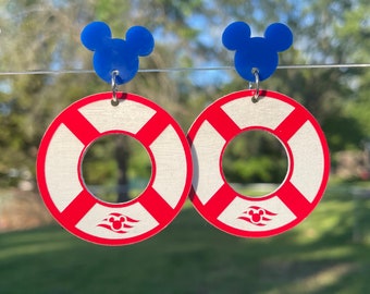 Mickey inspired Disney Cruise Line earrings