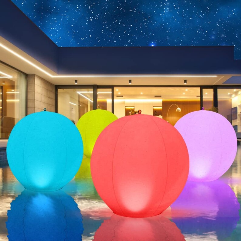 Solar Floating Pool Lights 14 Inch Solar Powered Color Etsy Australia