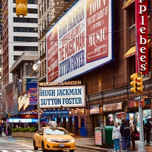 Times Square NYC-tryckset | Vintage Broadway-fotografi | Digital nedladdning, två set