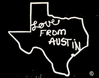 Love From Austin Mural Print – Digital Download | Texas Wall Art | Austin TX Photography