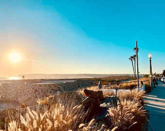 Coronado Beach al tramonto – San Diego Download digitale Stampa / Arte murale costiera della California
