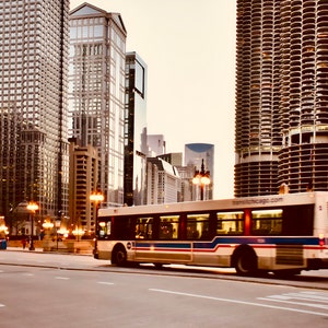 Downtown Chicago City Transit Street – Digital Download Print | Chicago Urban Wall Art