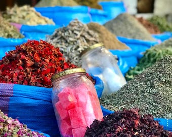 Moroccan Spice Market – Marrakech Souk Print | Boho Kitchen Decor | Instant Digital Download