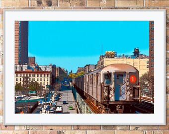 New York City Subway Station | Harlem - NYC, 125th Street 1 Line | Photo Illustration Special Effect