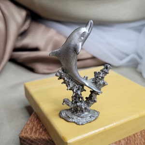 Pewter dolphin figurine - Etsy 日本