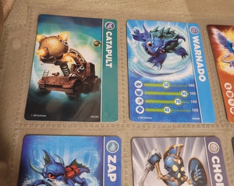 Mix Misc lot of 9 Skylanders Giants Set Collectible Cards Selling all 9  together in this Clear Plastic Holder #3