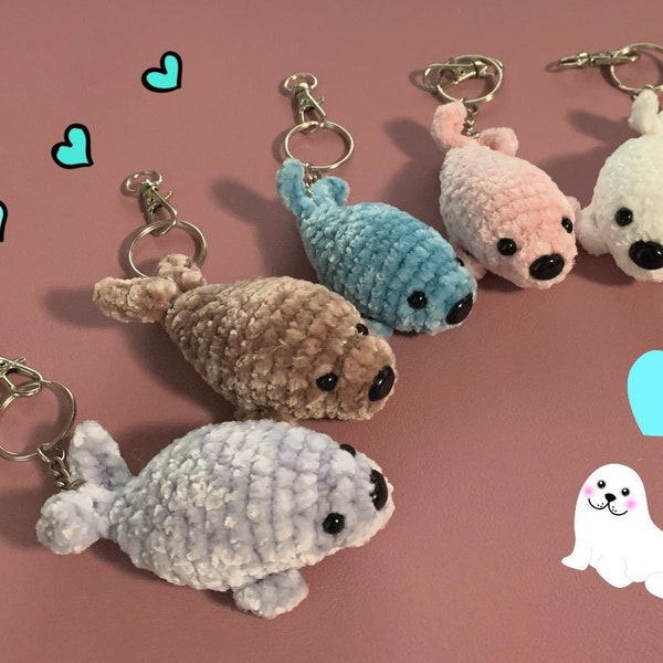 Seal Keychain Etsy