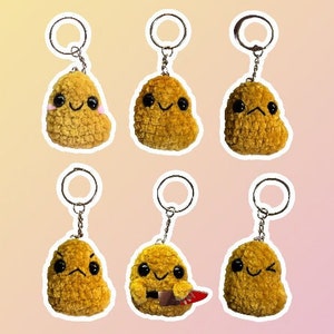 Chicken Nugget Plushie Keychain