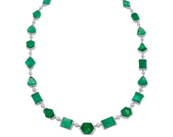 One of A Kind Colombian Emerald Necklace