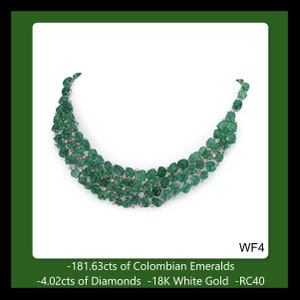 One of a Kind Colombian Emerald Necklace image 3