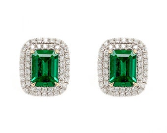 Colombian Emerald Earrings