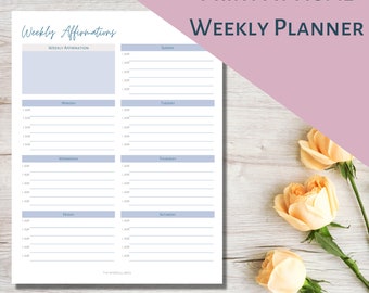 Afirmación Semanal Imprimible