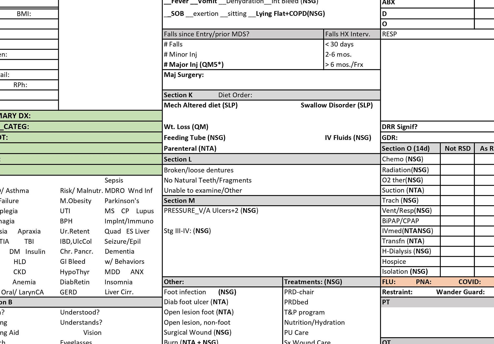 Combo MDS Worksheet Projection Worksheets Etsy