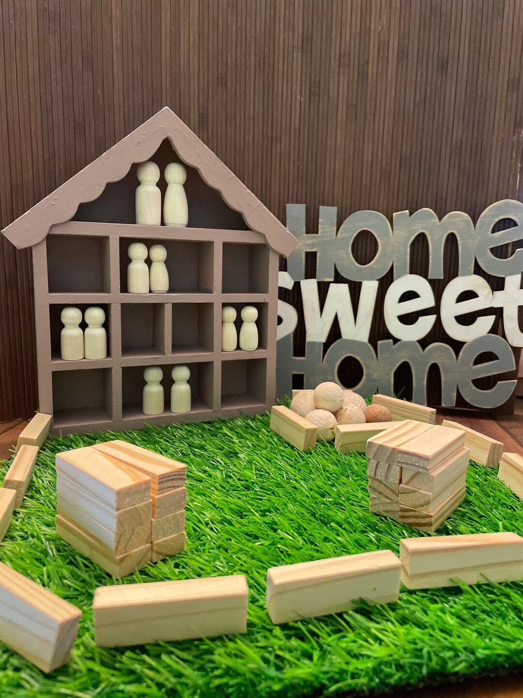 Reggio Emilia Inspire home Sweet Home Provocation Kit, Loose Parts Etsy