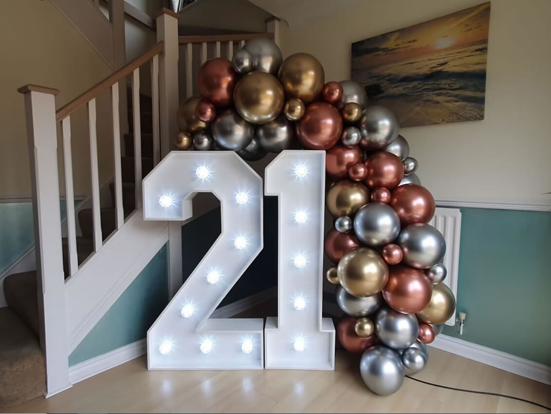 Large Light up Numbers Etsy UK