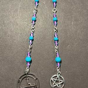 Pink/Blue Lilith’s Sigil Pocket Rosary