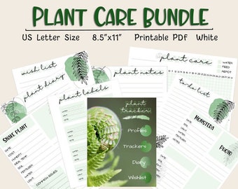 Ratgeber Pflanzenpflege Weiß | https://www.etsy.com/de/listing/721960603/pflanzennachverfolger-tagebuch-wishlister?ref=shop_home_active_1