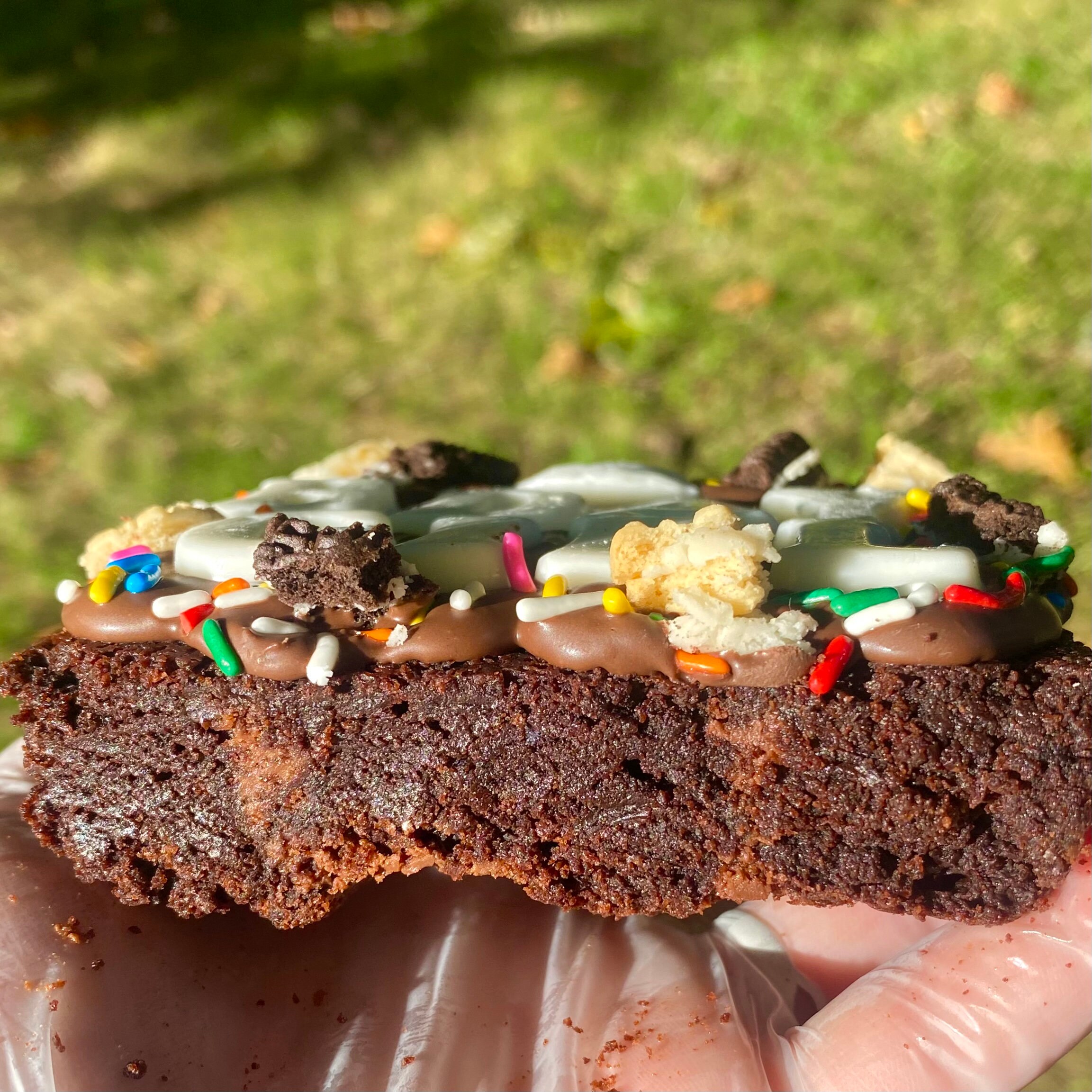 Mini Custom Brownie Custom Brownie Slab Brownies Cookies Etsy