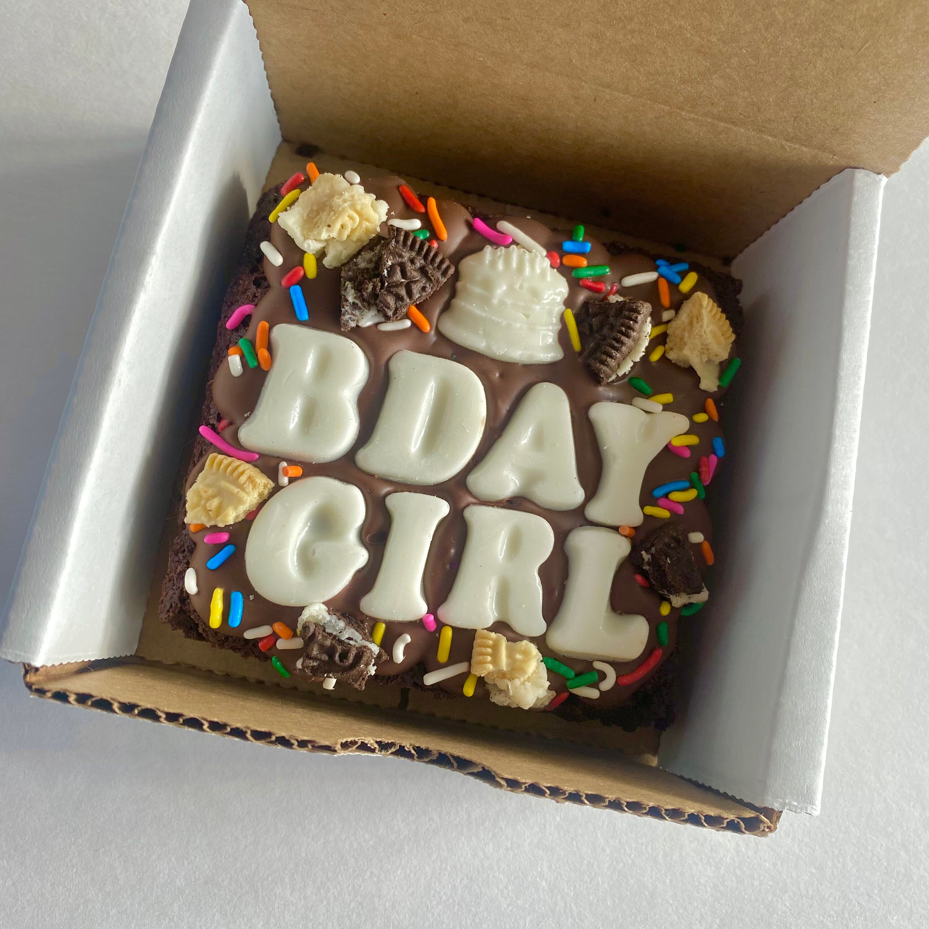 Mini Custom Brownie Custom Brownie Slab Brownies Cookies Etsy