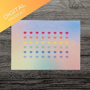LGBTQ Pride Greeting Card, Digital Download, Queer All Occasions Greeting Card, Blank Card, Lesbian, Bi, Gay, Transgender, Queer, Blank Card