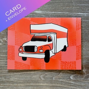 Carte de voeux lesbienne U-haul avec enveloppe, Lesbiennes emménageant ensemble, Carte de voeux lesbienne drôle, Carte lesbienne drôle, Jolie carte WLW
