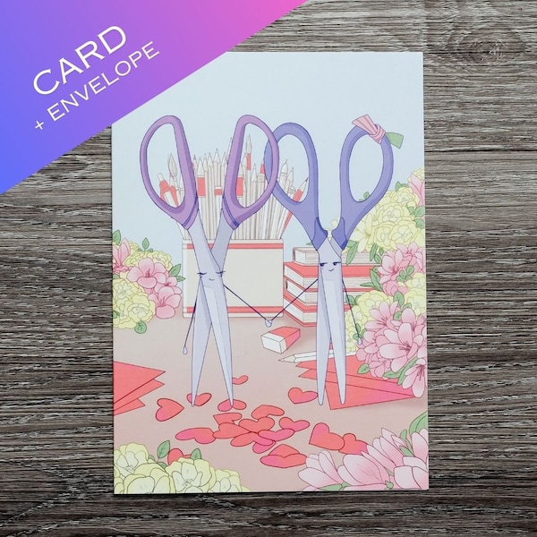Funny Lesbian Card, Cute LGBTQ Gift, Lesbian Scissor Joke, Lesbian Anniversary Card, Gay Gifts, Best Card For Lesbians, Physical Card