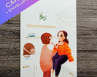 Lesbian Greeting Card, Anniversary, Sapphic Valentine's Day Card, WLW, Love Is Love, LGBTQ Anniversary Card, Two Women, Card With Envelope