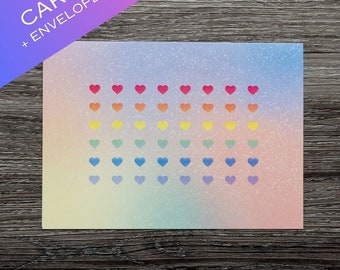 LGBTQ Pride Greeting Card, Queer All Occasions Greeting Card, Blank Card, Lesbian, Bi, Gay, Transgender, Queer, Blank Card With Envelope