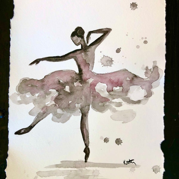 Ballerina Watercolor - Etsy