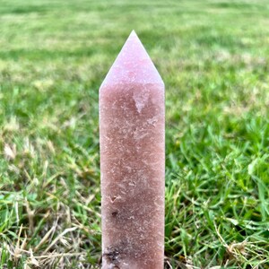 Gorgeous Glittery Cherry Blossom Pink Amethyst Tower