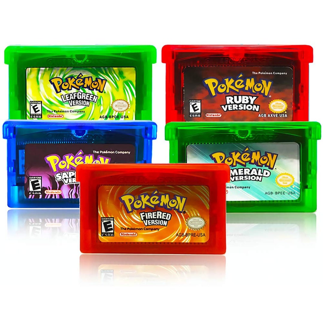 ALL 5 Pokemon GBA Cartridge Games Etsy