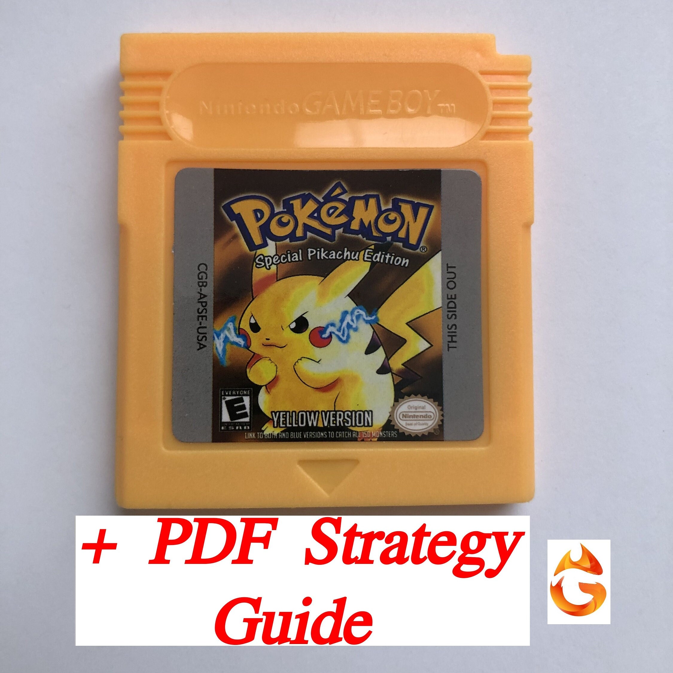 overlap svag Derfor Pokemon Yellow Version Game Boy GBC GBA - Etsy
