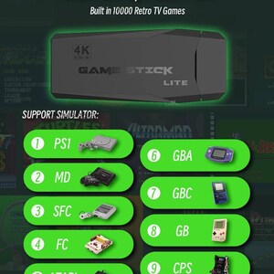 Y3 Lite 10,000 Game Stick Wireless Console - Etsy