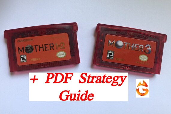 RED Mother 1 2 3 Game Boy Advance GBA Game Cartridge - Etsy