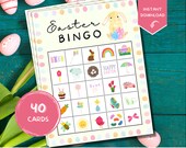 Easter Bingo | Printable Easter Game | Kids Easter Bingo | Bunny Bingo | Easter Activities and Games | Easter Egg Games | Spring Bingo