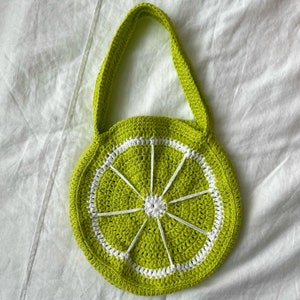 Lime Crochet Bag