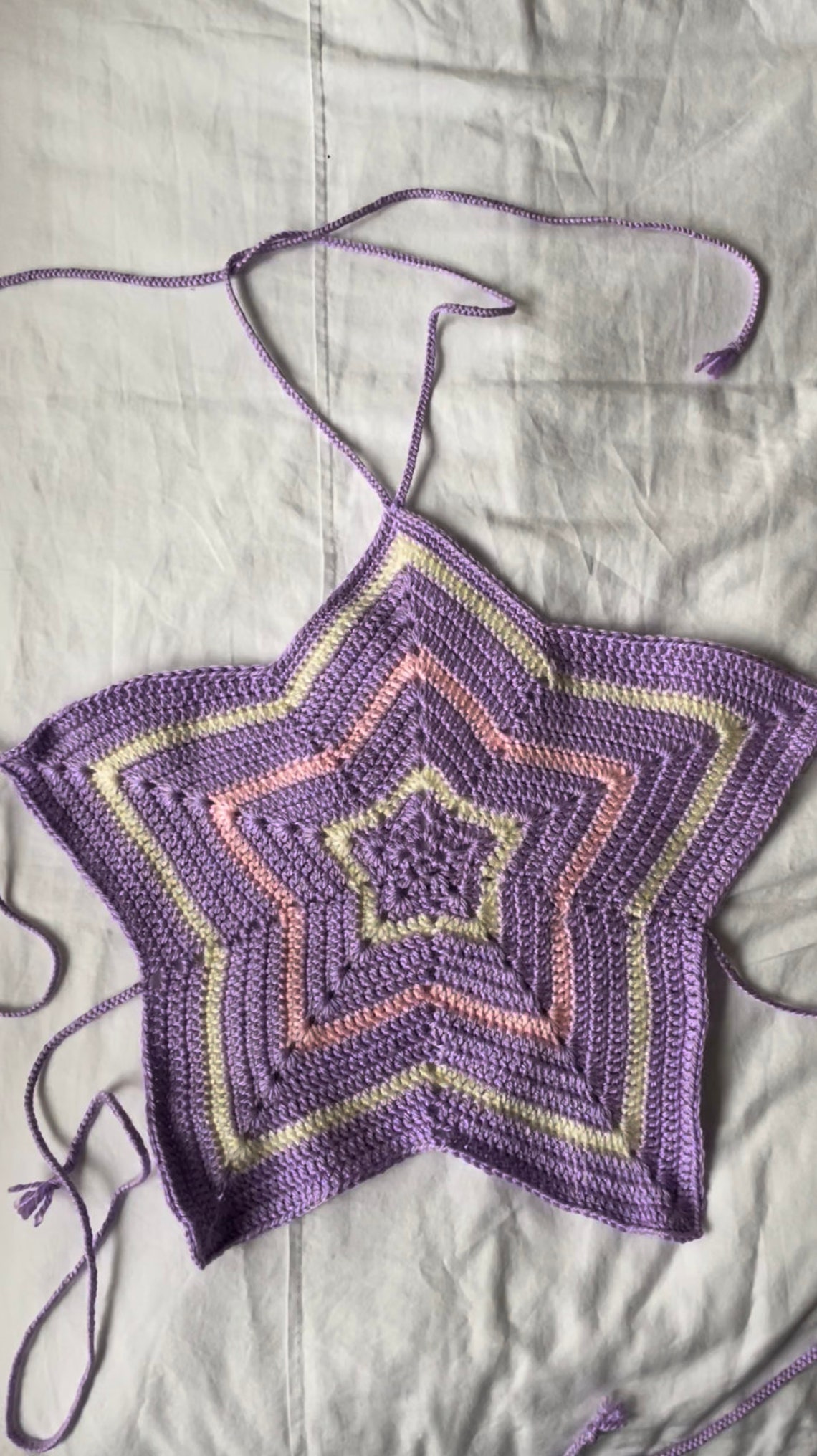 Crochet Star Top Handmade Etsy