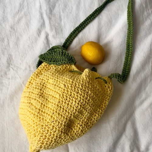 PDF ONLY Crochet Pattern Lemon Bag Etsy