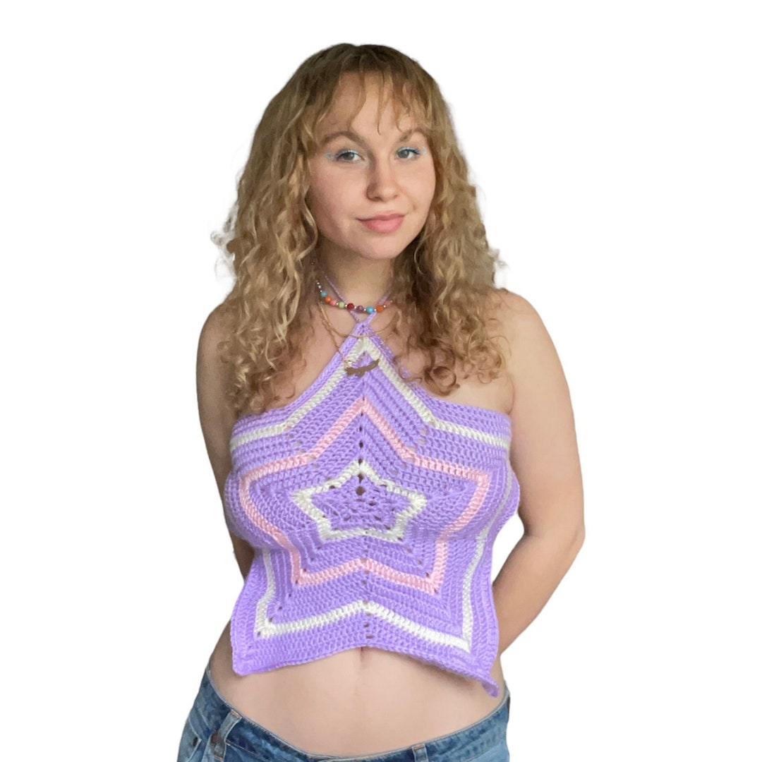 Crochet Star Top Handmade Etsy